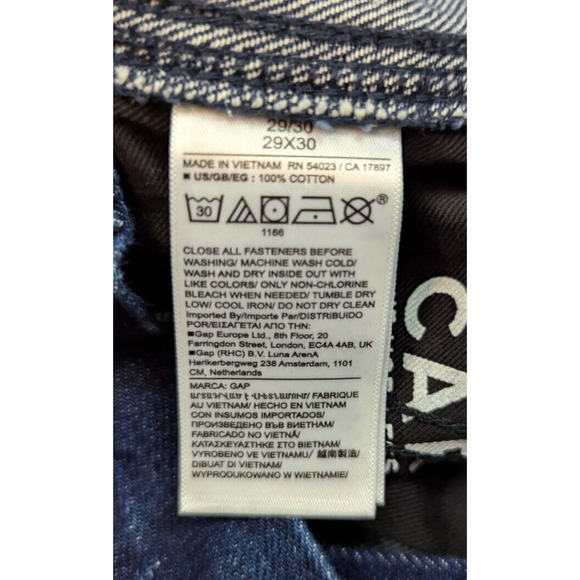 Gap men sz 29/30 90s Loose Carpenter Jeans no stretch rigid 0398 - Picture 6 of 6